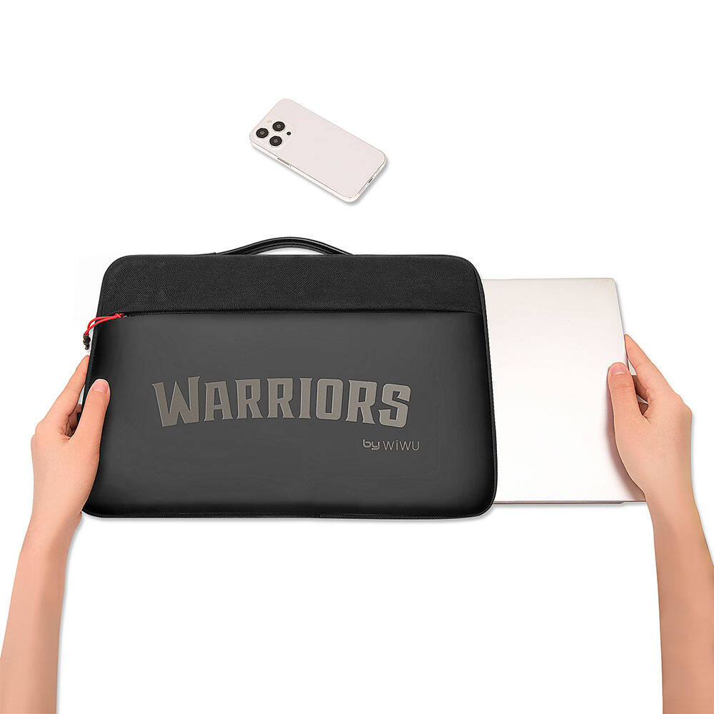 Wiwu Warriors Laptop Sleeve Dupont Cordura 1000D Su Geçirmez Naylon Kumaş 14"inç Laptop Çantası Siyah