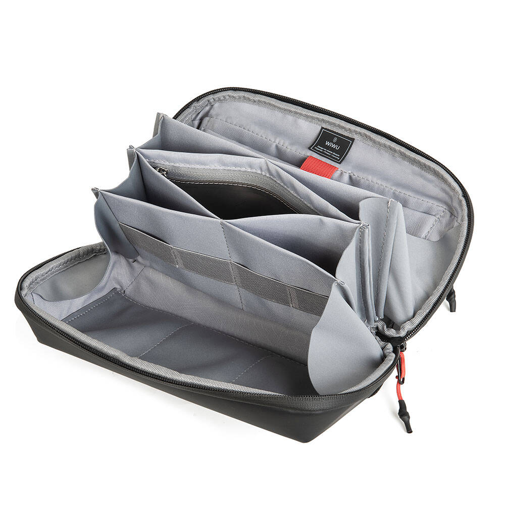 Wiwu Warriors Tech Pouch X Pro Dupont Cordura 1000D Naylon Kumaş Macbook Aksesuar Çantası Siyah