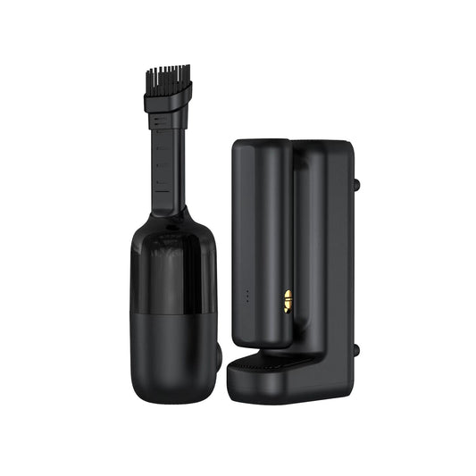 Wiwu Wi-Ai002 5in1 Oto Araç Lastik Şişirme Pompası - Oto Araç Süpürgesi - Vakum Makinesi - Fener Dijital Ekranlı Araç Hava Kompresörü Siyah