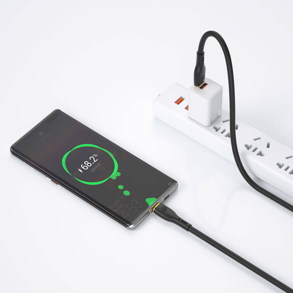 Wiwu Wi-C018 Vigor Serisi Type-C to Type-C PD Data Kablo 100W 1.2 Metre Siyah