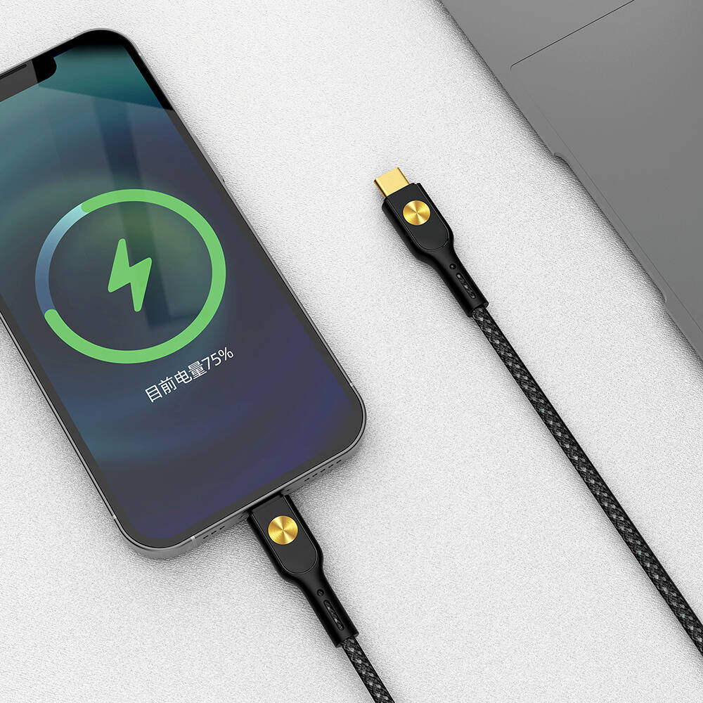 Wiwu Wi-C035 Type-C to Lightning PD Kablo 30W 120cm Siyah