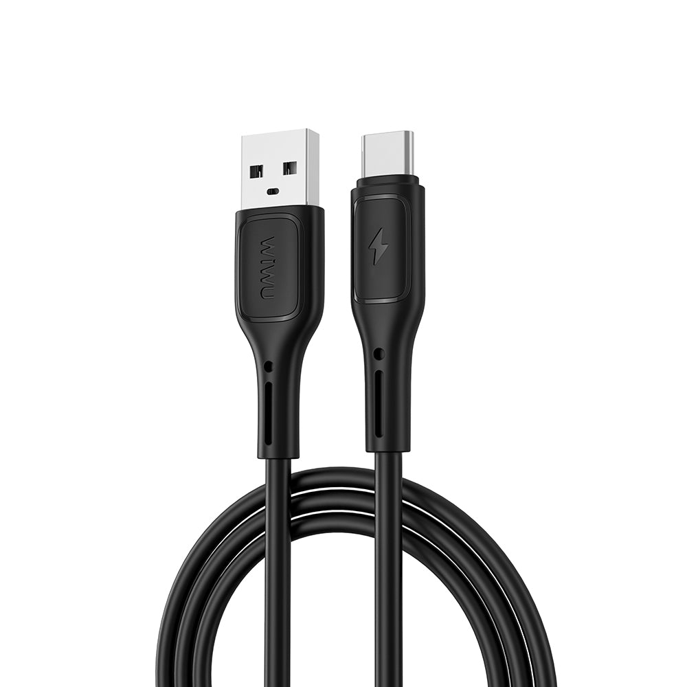 Wiwu Wi-C042E Starlink Serisi USB-A to Type-C Hızlı Şarj Özellikli Data ve Şarj Kablosu 2.4A 1M Siyah