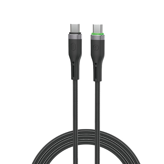 Wiwu Wi-C069 Orginlink Serisi LED Göstergeli Type-C to Type-C Hızlı Şarj Özellikli PD Data ve Şarj Kablosu 60W 1M