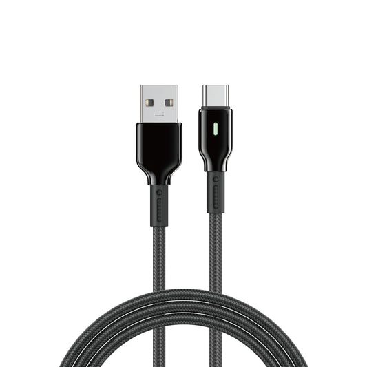 Wiwu Wi-C073 Drualink Serisi USB-A to Type-C Hızlı Şarj Özellikli Data ve Şarj Kablosu 3A 1M