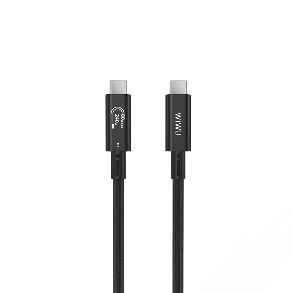 Wiwu Wi-C102 Type-C to Type-C Thunderbolt 5 Kablo 16K Ultra HD 240W 180cm