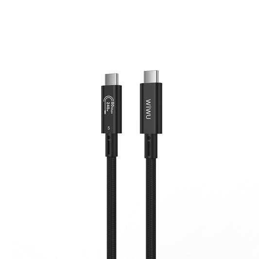 Wiwu Wi-C102 Type-C to Type-C Thunderbolt 5 Kablo 16K Ultra HD 240W 180cm