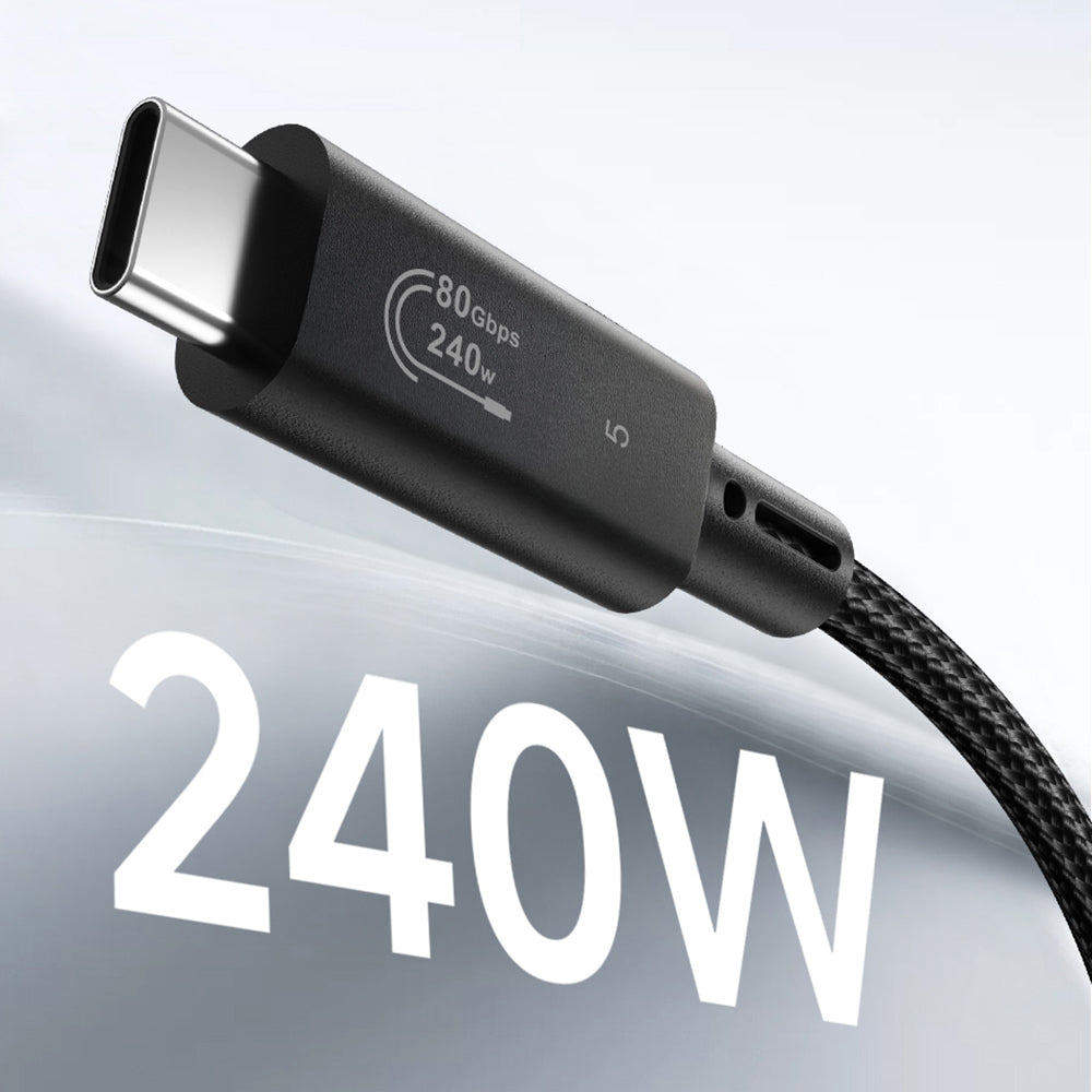 Wiwu Wi-C102 Type-C to Type-C Thunderbolt 5 Kablo 16K Ultra HD 240W 180cm