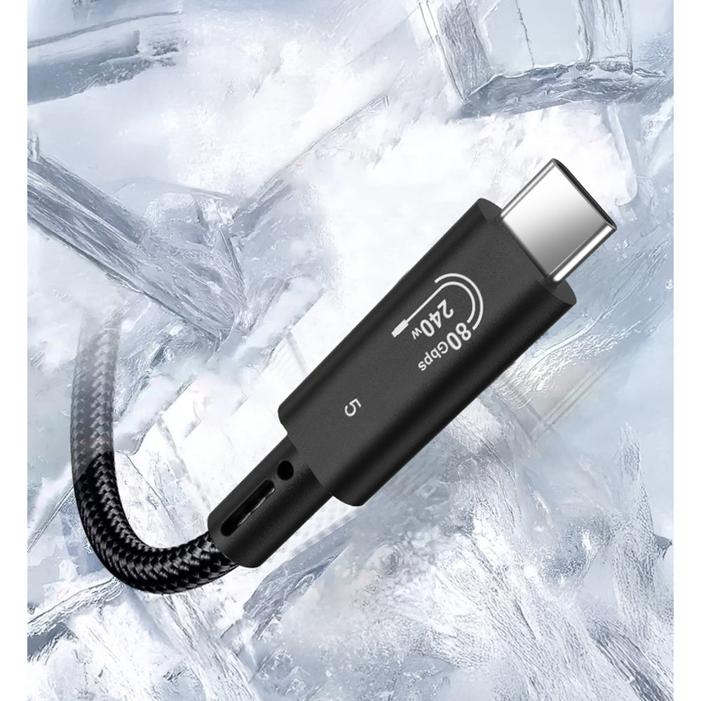 Wiwu Wi-C102 Type-C to Type-C Thunderbolt 5 Kablo 16K Ultra HD 240W 180cm