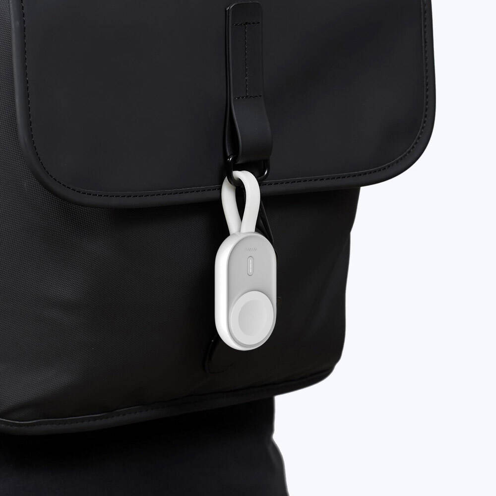 Wiwu Wi-M20 Ark Serisi Akıllı Saat Mini Wireless Powerbank 1200mAh 2.5W Beyaz