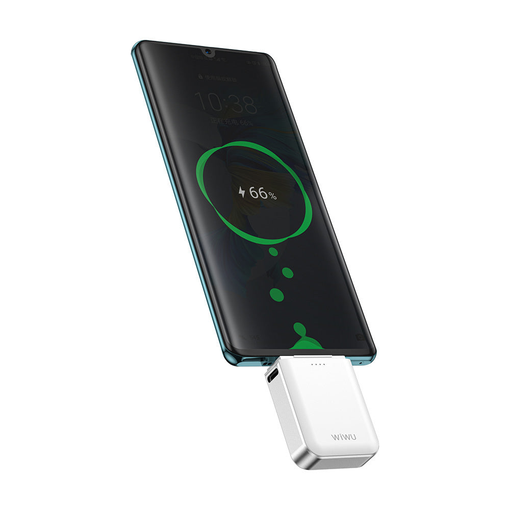 Wiwu Wi-M21 Elf Serisi 3in1 Mini Wireless Powerbank 1100mAh 3W Beyaz