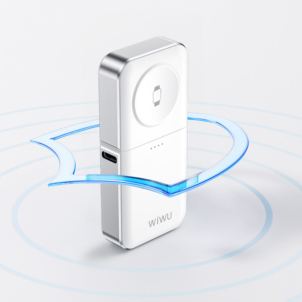 Wiwu Wi-M21 Elf Serisi 3in1 Mini Wireless Powerbank 1100mAh 3W Beyaz