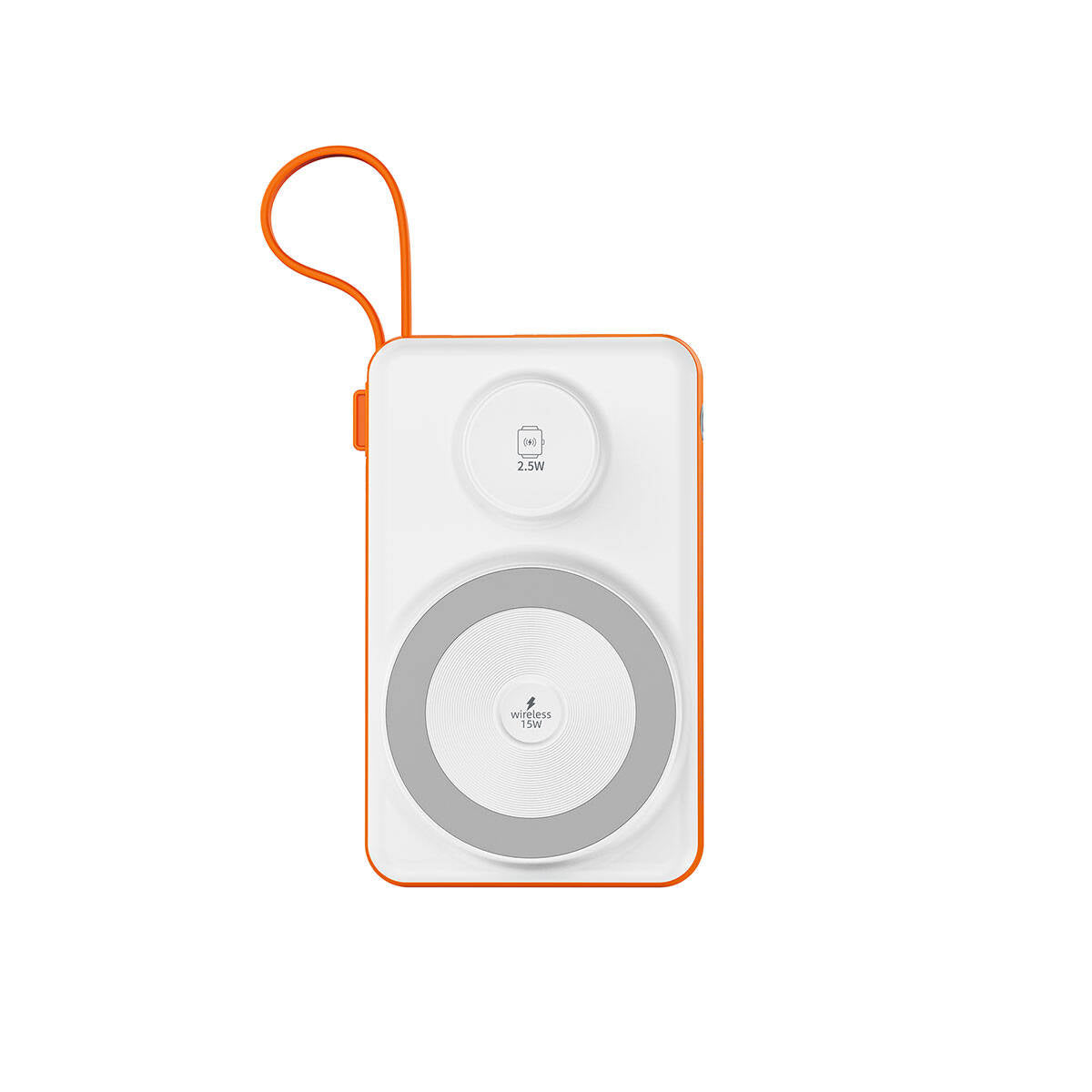 Wiwu Wi-P007 LED Ekranlı Akıllı Saat Kablosuz Şarj Özellikli Taşınabilir Powerbank 10000mAh 22.5W Siyah