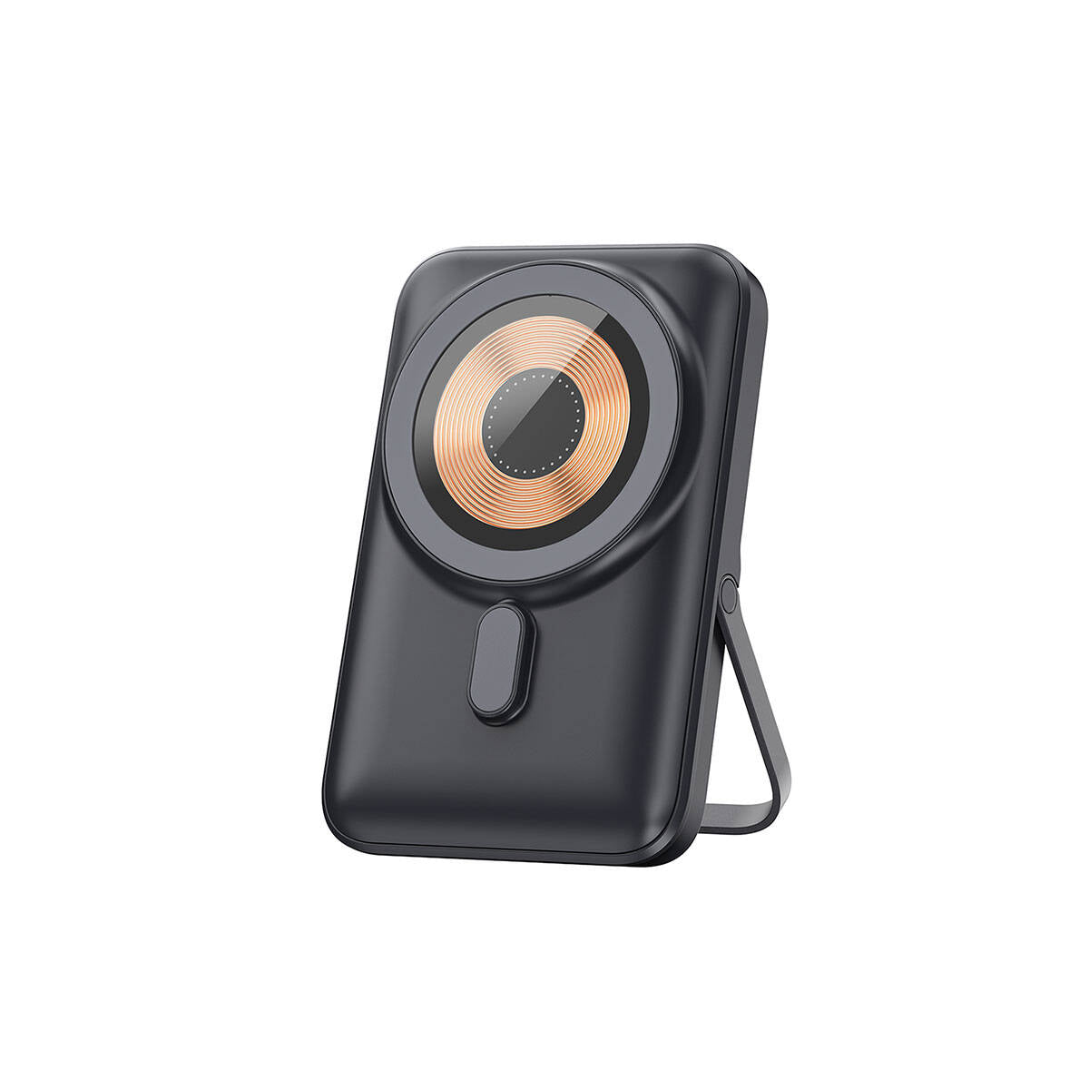 Wiwu Wi-P009 LED Ekranlı Standlı Kablosuz Şarj Özellikli Taşınabilir Powerbank 10000mAh 20W Siyah