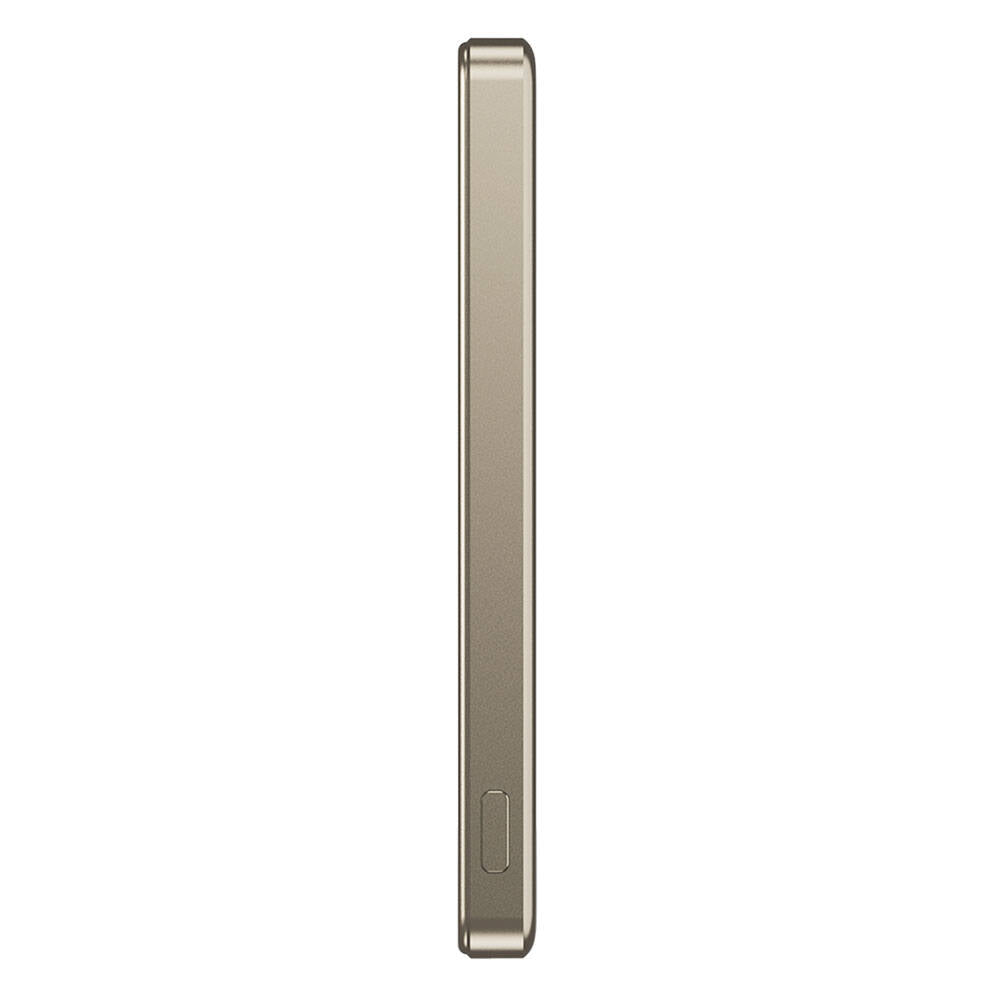 Wiwu Wi-P019 Ultra-Thin Explore Serisi Led Göstergeli Wireless Magsafe Powerbank 15W 5000mAh Titanyum-Gold