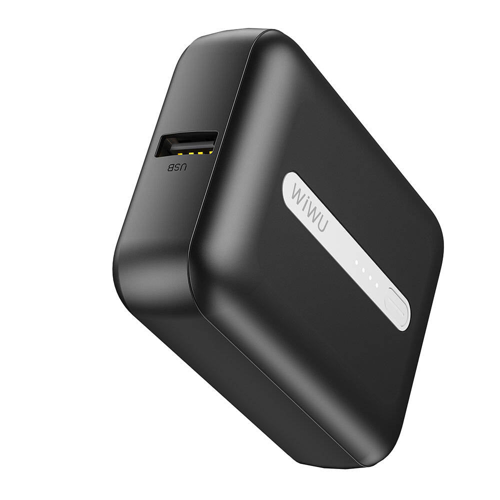 Wiwu Wi-P033 LED Işık Göstergeli Taşınabilir Mini Powerbank 10000mAh Mavi