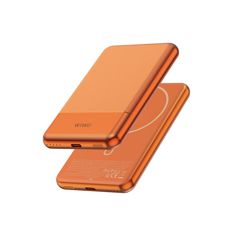 Wiwu Wi-P088 LED Işık Göstergeli PD 20W Kablosuz Powerbank 5000mAh 15W