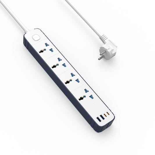 Wiwu Wi-S007 20W GaN Tech Power Strip 8 in 1 Çoklu Priz 2M Beyaz