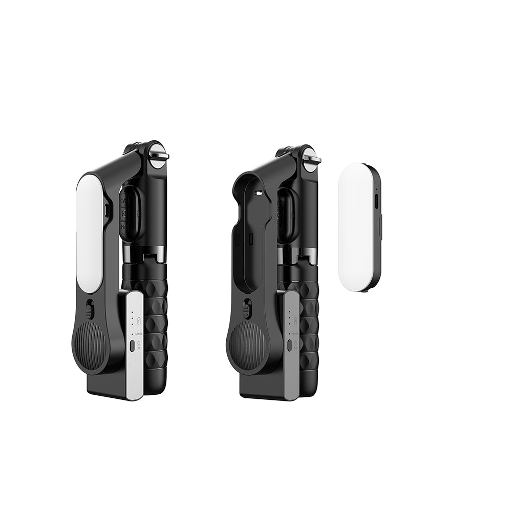 Wiwu Wi-SE013 Dolgu Işıklı Teleskopik Tripod ve Mini Selfie Çubuğu Siyah