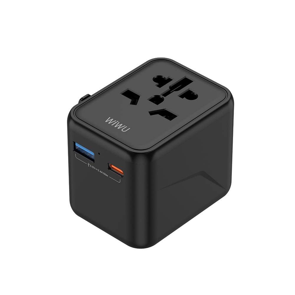 Wiwu Wi-UA012 Çoklu Universal TR/US/UK/AUS/EU Uyumlu Seyahat Şarj Adaptörü 12W