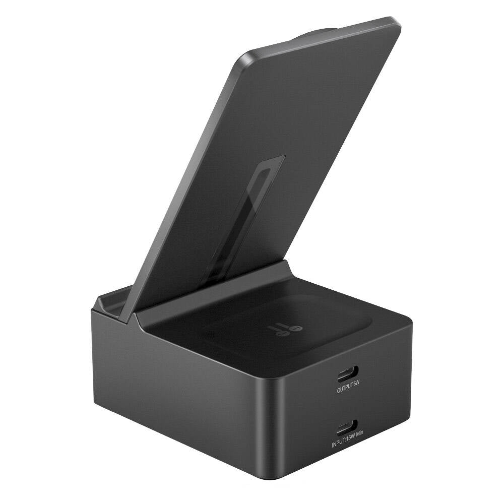 Wiwu Wi-W011 Platinum 3in1 Dijital Saatli ve Alarmlı Hızlı Şarj Özellikli Magnetik Kablosuz Şarj Standı Siyah