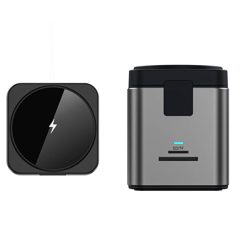 Wiwu Wi-W025 9in1 Magsafe Şarj Özellikli Type-C Hub PD 100W USB 3.0 SD/TF HDMI RJ45 Gri