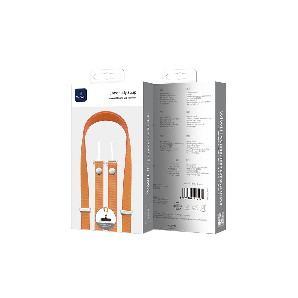 Wiwu Wi‑CS201 Telefon Boyun Askı İpi 205cm Siyah