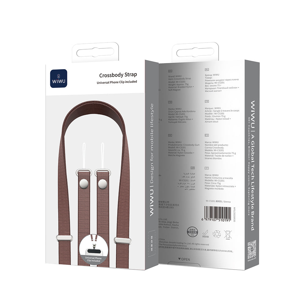 Wiwu Wi‑CS201 Telefon Boyun Askı İpi 205cm Siyah