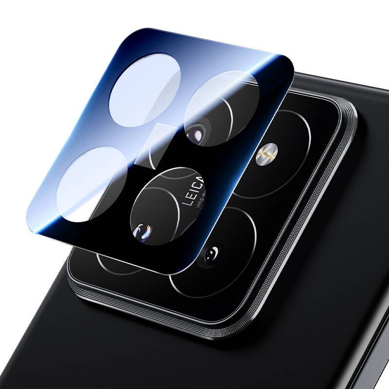 Xiaomi Mi 14 Benks KingKong Serisi 3D Gorilla Glass Temperli Kamera Lens Koruyucu Siyah