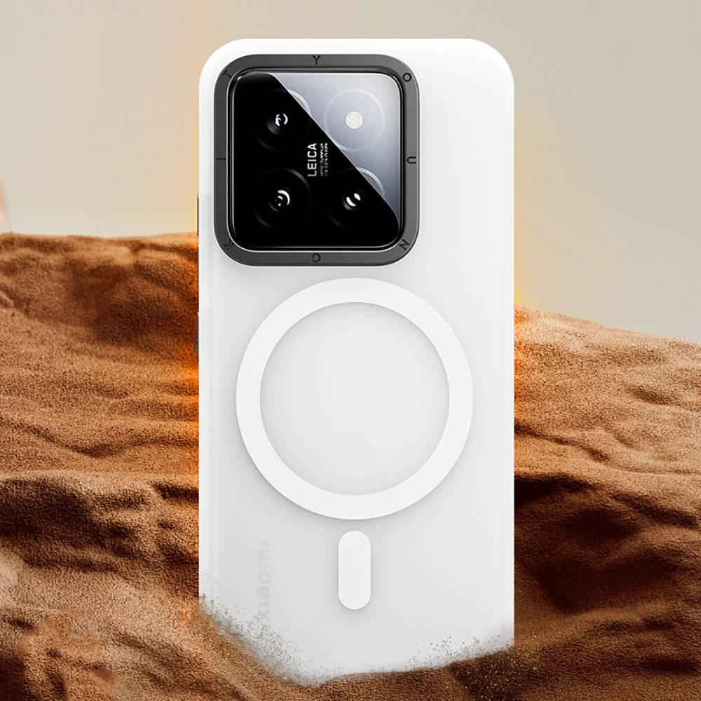 Xiaomi Mi 14 Kılıf Magsafe Şarj Özellikli Youngkit Hidden Sand Serisi Kılıf Siyah
