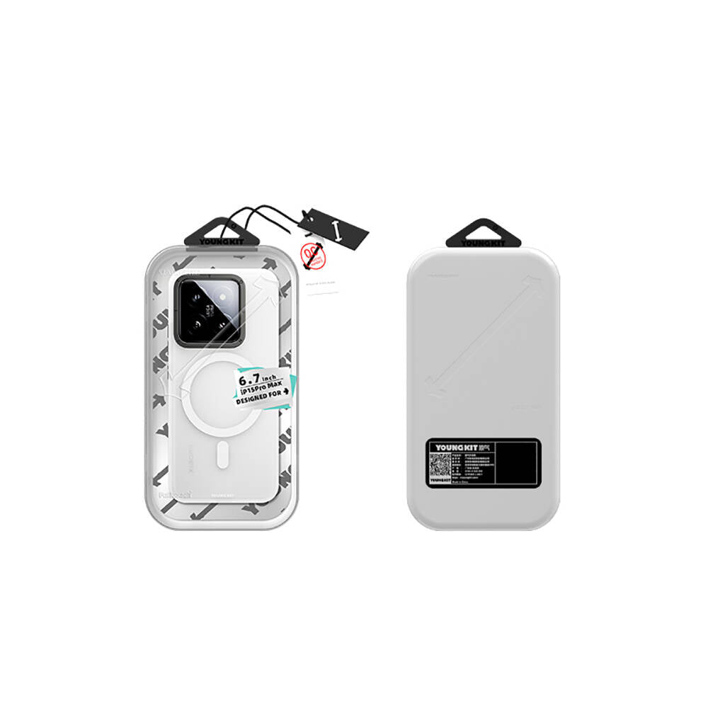 Xiaomi Mi 14 Kılıf Magsafe Şarj Özellikli Youngkit Hidden Sand Serisi Kılıf Siyah