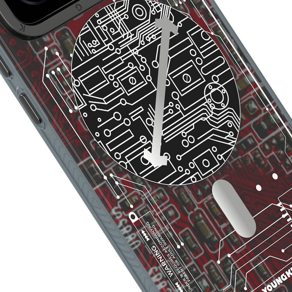 Xiaomi Mi 14 Kılıf Magsafe Şarj Özellikli YoungKit Technology Serisi Kılıf Kırmızı