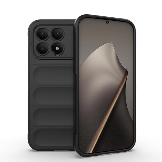 Xiaomi Poco F8 Pro Kılıf Esnek TPU Oyuklu Arka Yüzey Tasarımlı Zore Etnik Silikon Kapak