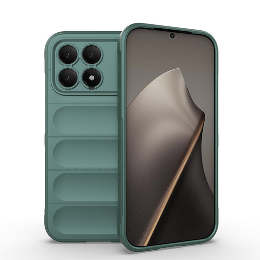 Xiaomi Poco F8 Pro Kılıf Esnek TPU Oyuklu Arka Yüzey Tasarımlı Zore Etnik Silikon Kapak