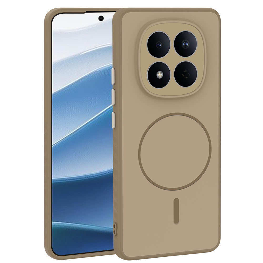 Xiaomi Redmi Note 15 5G Kılıf M-safe Şarj Özellikli Zore Tea Kapak