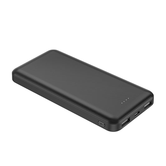 Xipin PX102 Hızlı Şarj Özellikli LED Göstergeli Dual USB Taşınabilir Akıllı Powerbank 10000mAh Siyah
