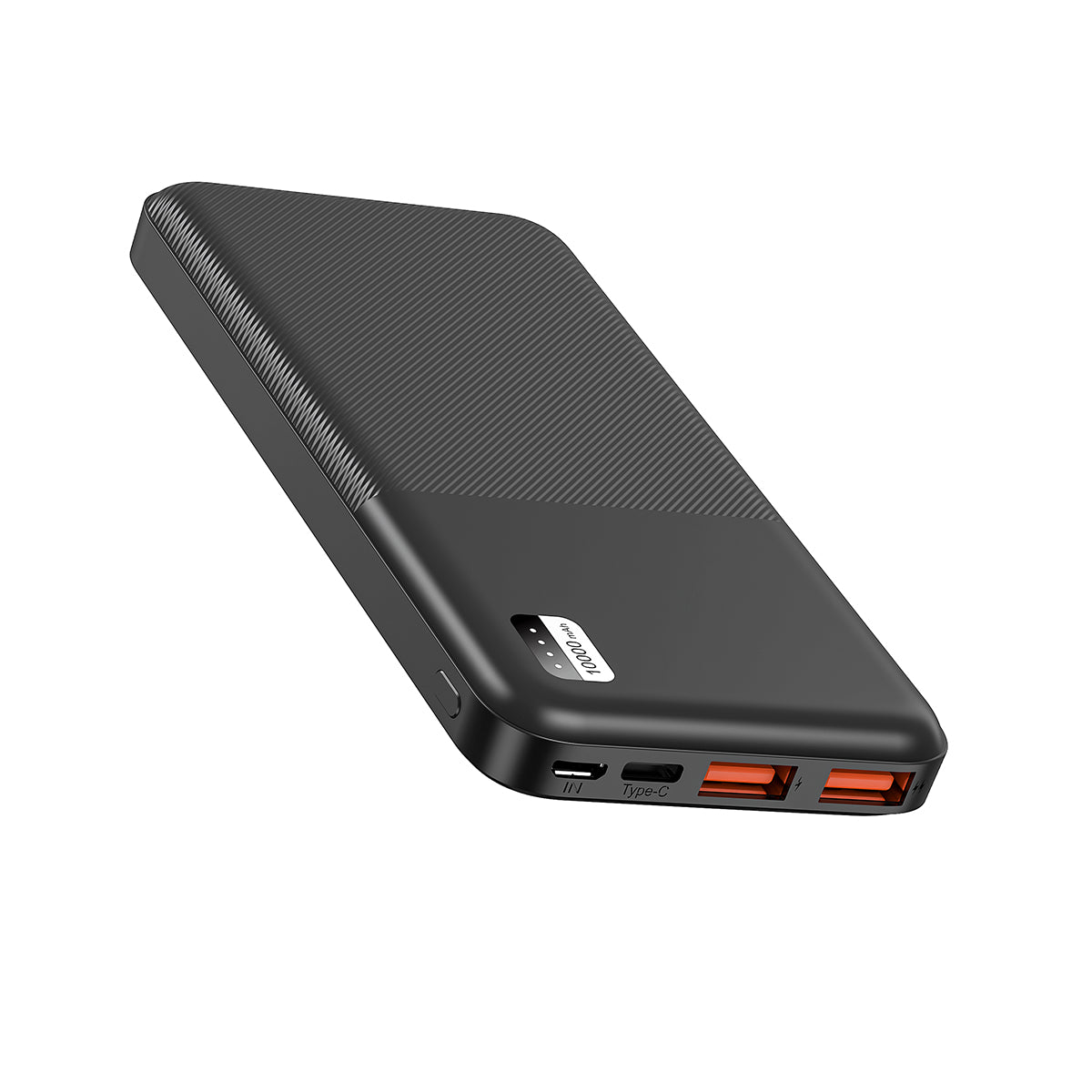 Xipin PX721 Hızlı Şarj Özellikli LED Işık Göstergeli Dual USB Taşınabilir Powerbank 10000mAh Siyah
