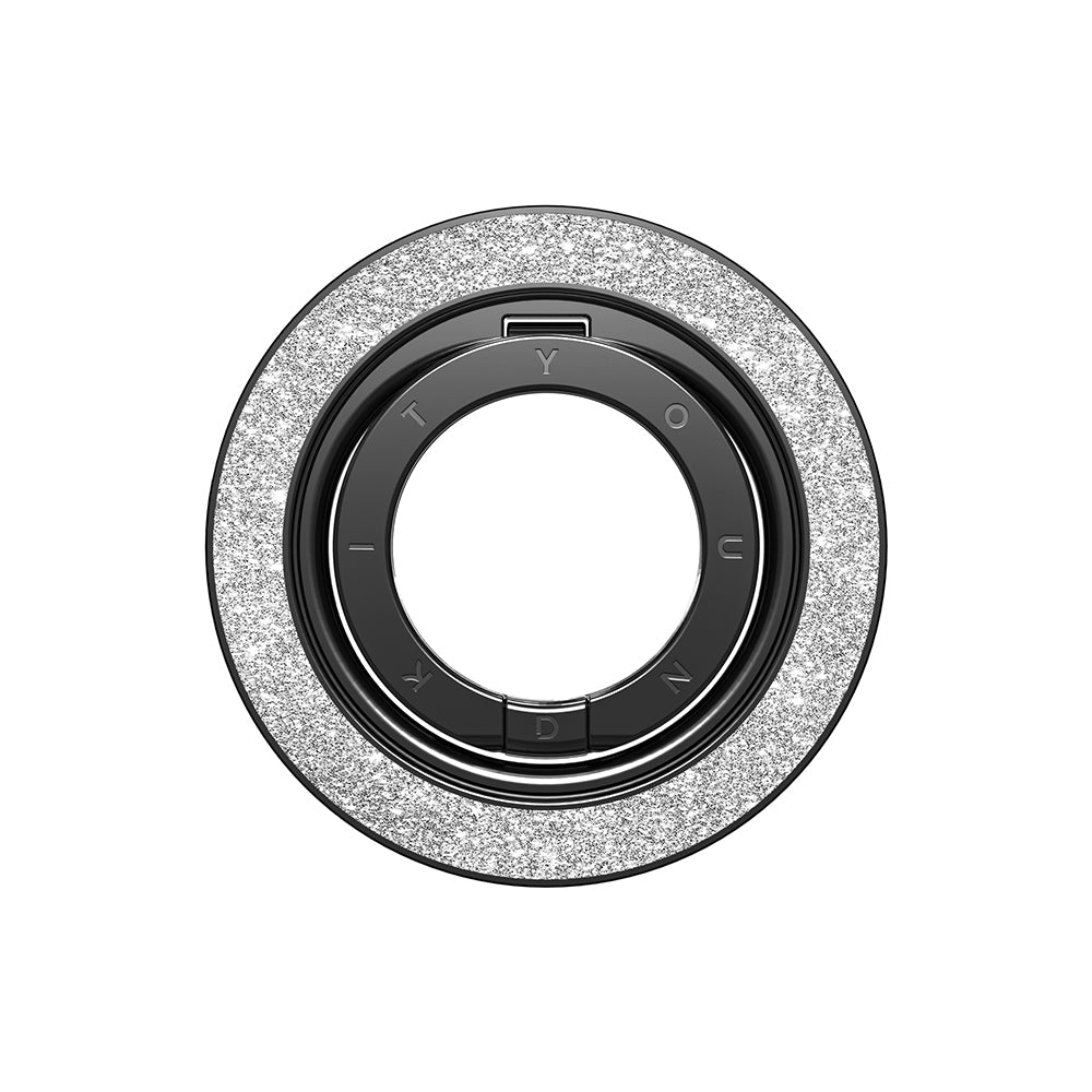 Youngkit Colorful Serisi Double Magnetik Ring Stand Telefon Tutucu Siyah