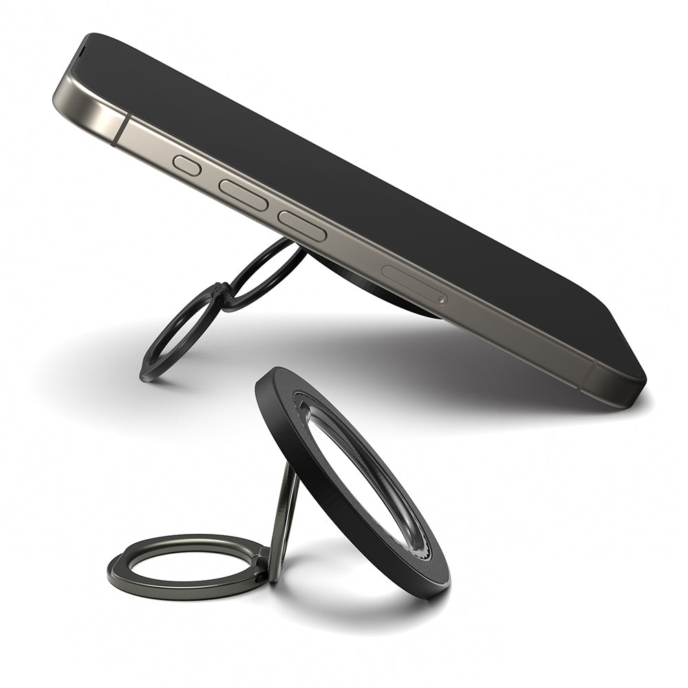 Youngkit Colorful Serisi Double Magnetik Ring Stand Telefon Tutucu Gümüş