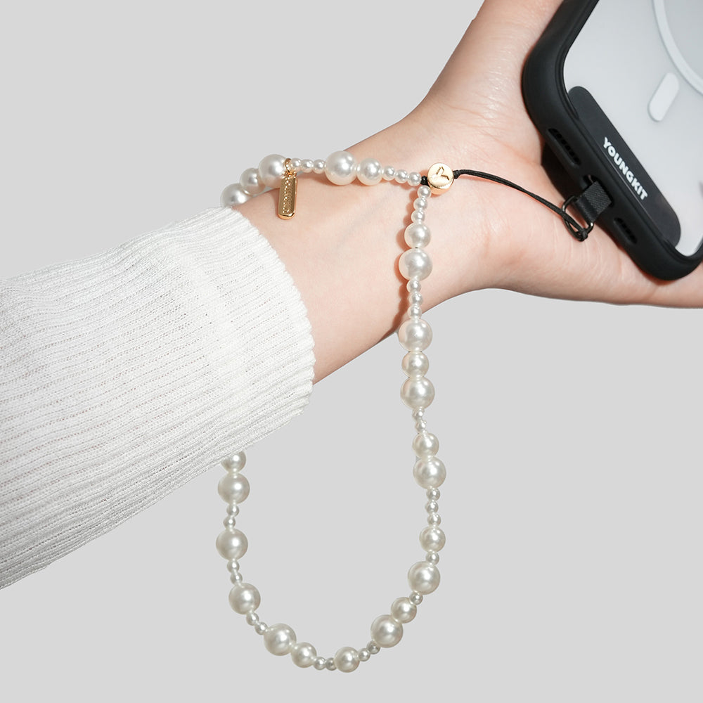 Youngkit Pearl Serisi İnci Tasarımlı Telefon Askı İpi 40cm Gold